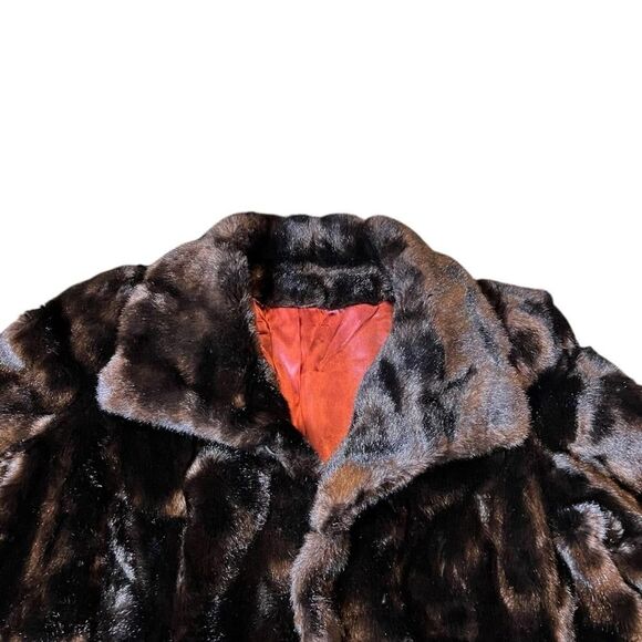 VINTAGE Tissavel of France Faux Fur Coat Mink - Picture 4 of 9